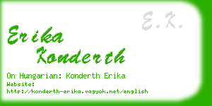 erika konderth business card